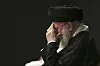 In this photo provided by the Office of the Iranian Supreme Leader, Supreme Leader Ayatollah Ali Khamenei attends a mourning ceremony commemorating the death anniversary of the Prophet Muhammad's grandson, Hussein, in Tehran on Saturday, July 6, 2025. [AP/YONHAP]