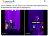 Accounts of K-pop boy band Just B's member Bain coming out have been posted on social media X, formerly Twitter, during the band's April 22 concert in Los Angeles. [SCREEN CAPTURE]