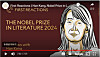 Screen capture of Han Kang's telephone interview video with Swedish Academy [SCREEN CAPTURE]