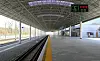 This photo, released by the state-run Rodong Sinmun, shows a railway station that links North Korea to Russia across the Tumen River on May 28. [NEWS1]