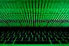 A computer keyboard lit by a displayed cyber code is seen in this illustration picture taken on March 1, 2017. [REUTERS/YONHAP]