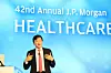 Samsung Biologics CEO John Rim speaks during the 42nd Annual J.P. Morgan Healthcare Conference at the main Grand Ballroom at the Westin St. Francis Hotel in San Francisco, California in January. [SAMSUNG BIOLOGICS]