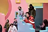 Director Hwang Dong-hyuk, center, gives directions while filming the second season of the Netflix hit series ″Squid Game.″ [NETFLIX]
