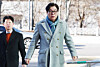 Kim Sung-tae, the former chairman of Ssangbangwool and a central figure in the suspected attempt to influence testimony in the company’s alleged remittance to North Korea, arrives at the Seoul High Prosecutors' Office building in Seocho District, southern Seoul, on Jan. 8. [NEWS1]