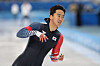 Kim Jun-ho smiles after winning the bronze medal in the men's 500m speed skating at the Asian Winter Games held in Harbin, China on Feb. 10. [NEWS1]