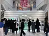 Visitors at boy band Seventeen's pop-up store at the Shinsegae Department Store Gangnam branch in southern Seoul on March 12 [YONHAP]