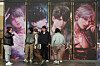 Employees stand outside the office building of Papergames, the developer of the mobile game Love and Deepspace, in Shanghai, China, on Jan. 30. [REUTERS/YONHAP]