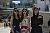 Models wear sunglasses that were made in collaboration with local fashion designers and eyewear brands as part of Seoul Fashion Week 2024 Spring/Summer at the Dongdaemun Design Plaza in central Seoul. [SEOUL FASHION WEEK]