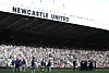 General view of Newcastle United players celebrating at the end of the match after qualifying for the Champions League at St James' Park in Newcastle on May 25. [REUTERS/YONHAP]