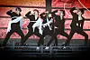 Boy band Tomorrow X Together performs its new track 'Deja Vu' during a showcase held on Monday at the Hwajeong Gymnasium in Korea University, central Seoul, for the release of the band's sixth EP 'minisode 3: Tomorrow.' [YONHAP]