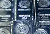 Silver bars are on display at a gold and jewelry shop in Seoul on Feb. 2. [NEWS1]