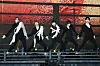 Boy band Tomorrow X Together performs its new track 'Deja Vu' during a showcase held on Monday at the Hwajeong Gymnasium in Korea University, central Seoul, for the release of the band's sixth EP 'minisode 3: Tomorrow.' [YONHAP]