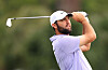 Scottie Scheffler of the United States watches his shot during the Pro-Am prior to the RBC Heritage at Harbour Town Golf Links on Wednesday in Hilton Head Island, South Carolina. [YONHAP]