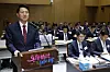 Seoul Mayor Oh Se-hoon delivers a briefing during a parliamentary audit of the Seoul Metropolitan Government by the National Assembly’s Land, Infrastructure and Transport Committee at Seoul City Hall in central Seoul on Oct. 20. [NEWS1]