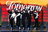 Members of boy band Tomorrow X Together pose for photos during a showcase held on Monday at the Hwajeong Gymnasium in Korea University, central Seoul, for the release of the band's sixth EP 'minisode 3: Tomorrow.' [BIGHIT MUSIC]
