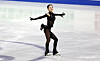 Kim Chae-yeon of Korea performs her short program in the women's singles at the Four Continents Figure Skating Championships at Mokdong Ice Rink in Seoul on Feb. 21. [YONHAP]