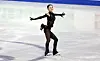 Kim Chae-yeon of Korea performs her short program in the women's singles at the Four Continents Figure Skating Championships at Mokdong Ice Rink in Seoul on Feb. 21. [YONHAP]
