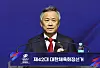 Lee Kee-Heung delivers a policy speech as a candidate for the 42nd Korean Sport & Olympic Committee presidential election on Jan. 14. [NEWS1]