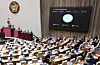 Lawmakers are seen during a National Assembly plenary session on the government budget for 2026 at the National Assembly in Yeouido, western Seoul on Dec. 2. [LIM HYUN-DONG]