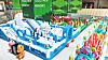 Phoenix Pyeongchang, Gangwon will host nighttime parties for children in its indoor theme space, “Sangsang Playground.” The air bounce area will be open for play during the May holiday season. [PHOENIX PYEONGCHANG]