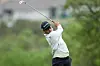 Ryo Hisatsune watches his second shot on the 18th hole during the third round of the Valero Texas Open in San Antonio, Texas on April 5. [REUTERS/YONHAP]