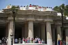Large groups of tourists visit Park Guell while anti-tourism activists across southern Europe team up to pressure authorities to take action against overcrowded cities as they prepare to participate in simultaneous large-scale protests across Spain, Portugal and Italy on June 12. [REUTERS/YONHAP]