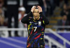Son Heung-min reacts after Korea was eliminated from the Asian Cup by Jordan in Qatar on Feb. 6.  [REUTERS/YONHAP]