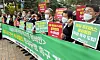 Center-left leaning People's Party lawmakers demand the government start a special probe of financial crimes, including the Lime scandal, in front of the National Assembly building in Yeouido, western Seoul, Wednesday. [YONHAP]
