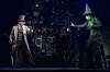 Simon Burke as The Wizard, left, and Sheridan Adams as Elphaba act in a scene from the musical 'Wicked' [JEFF BUSBY/SNCO]