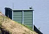 A loudspeaker facing North Korea in Paju, Gyeonggi, is seen on June 12. The South Korean government halted loudspeaker broadcasts toward North Korea the previous day. [YONHAP]