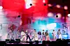 Seventeen performs at Goyang Stadium, Gyeonggi, for its ″Right Here″ world tour concert held on Oct. 13. [PLEDIS ENTERTAINMENT]