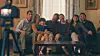 Skyler Bible, from left, Lucy Boynton, Oliver Diego Silva, David Duchovny, Hope Davis, Ariela Barer and Cooper Raiff appear in a scene from ″See You When I See You″ by Jay Duplass, an official selection of the 2026 Sundance Film Festival. [AP/YONHAP]