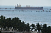 Evana, an oil tanker, is docked at El Palito port in Puerto Cabello, Venezuela, Dec. 21. [AP/YONHAP]