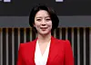 Lawmaker Bae Hyun-jin takes part in a televised debate on channel Arirang TV on April 2. [NEWS1]