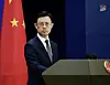 Chinese Foreign Ministry spokesperson Guo Jiakun speaks at a regular press briefing in Beijing on March 26. [YONHAP]
