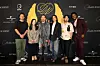 Executives at HYBE x Geffen Records (HxG) pose for photos prior to a press briefing held on Tuesday morning for “The Debut: Dream Academy,” a girl group debut project set to begin on Sept. 2. [HYBE]