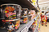 Buldak instant noodles are stocked on the shelves of a supermarket in Seoul on June 29. [YONHAP]