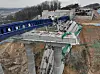 Officials from related agencies conduct a joint investigation at the site of the collapse of a bridge deck under construction on the Seoul-Sejong Expressway in Anseong, Gyeonggi, which resulted in 10 casualties on Feb. 25, on Feb. 28. [JOINT PRESS CORPS]