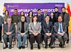 Second Vice Minister of Culture, Sports and Tourism Jang Mi-ran, center in the front row, poses for a photo with other officials at the opening ceremony of the Korea Creative Content Agency's Spain Business Center on Jan. 24. [KOCCA]
