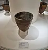 Comb-patterned pottery in Amsa-dong Prehistoric Site Museum [KIM DONG-EUN]