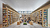 The library at the Korean Cultural Center New York was named a recipient of the iF Design Award 2025. [MICHAEL MORAN, STUDIO EMPATHY, PRAXES]