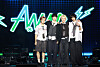 AxMxP, the newest boy band from FNC Entertainment, poses for a photo at the showcase for the band's debut album at Olympic Hall in Gangseo District, western Seoul, on Sept. 10. [NEWS1]
