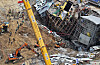 Authorities work on April 16 to recover those missing at a tunnel that collapsed in Gwangmyeong, Gyeonggi, on April 11. [NEWS1]