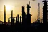 The LyondellBasell Houston refinery is seen at sunset on June 18 in Houston, Texas, United States. [GETTY IMAGES/YONHAP]
