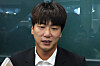 Kim Kwang-hyun is interviewed in Incheon International Airport after completing spring training camp in Okinawa, Japan, on March 5. [YONHAP]