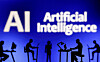 Figurines with computers and smartphones are seen in front of the words ″Artificial Intelligence AI″ in this illustration created on Feb. 19, 2024. [REUTERS/YONHAP]