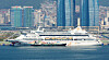 Cruise ship Bue Dream Melody carrying some 350 Chinese tourists is docked at the Busan Port on June 12, 2024. [YONHAP]