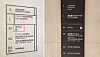Floor guide signs at a building in Apgujeong, southern Seoul, written only in English. [KIM MIN-SANG]