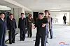 North Korean leader Kim Jong-un visits the construction site for a hospital on the outskirts of Pyongyang on June 2, 2025, in this photo provided by the North's official Korean Central News Agency. [KOREAN CENTRAL NEWS AGENCY/YONHAP]
