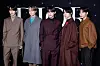 Boy band Tomorrow X Together at the Dior Homme Menswear Ready-to-wear Fall-Winter 2024/2025 collection on Jan. 19 [AFP/YONHAP]